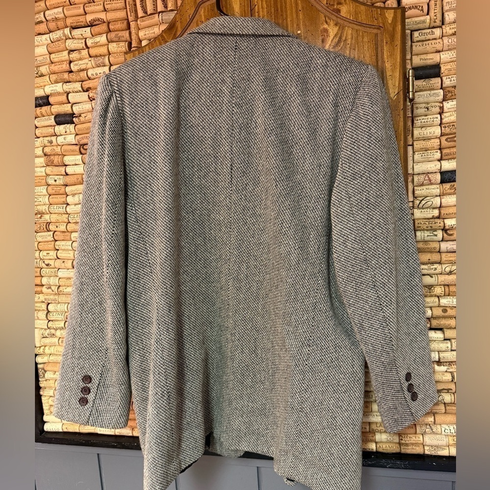 Vintage 90s Leslie Fay Petites wool blend blazer size 14p - Picture 6 of 7